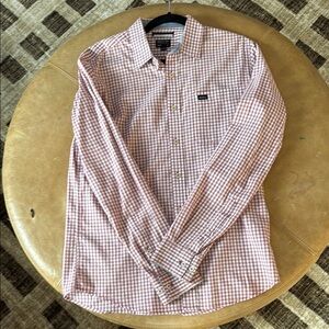 RVCA Small Checkered Shirt - Red and White